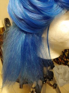 Wig Fibers Brushed out after teasing